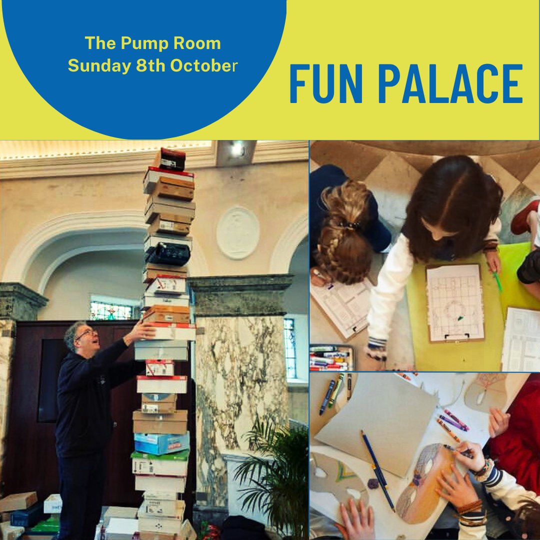 This Sunday! Join us for larks at the Pump Room as we take part in the @FunPalaces weekend.

11am-4pm @BabVagabonds and Two Left Hands will be creating games and activities for all. 

What's the worst face you can make?  Now turn it into a gargoyle! 😝

@HighPeakBC #Buxton #HSHAZ