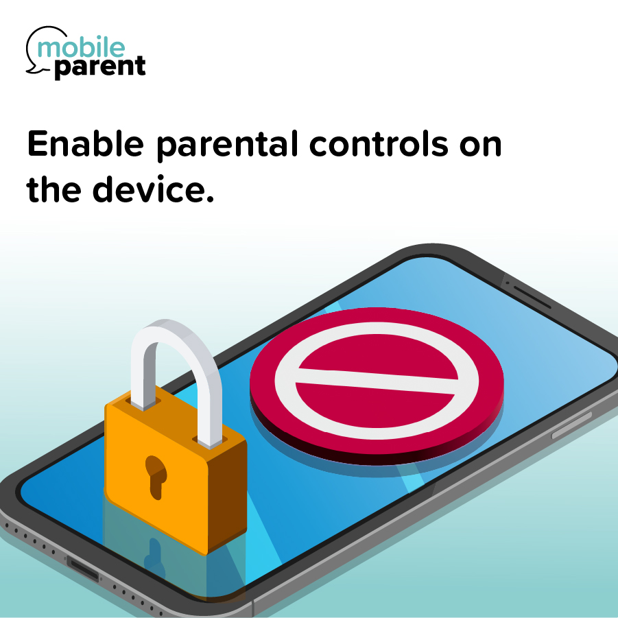 CTIA's tweet photo. By modifying settings based on your child's functionality, parents can use built-in device features to enforce family rules, restrict app downloads, keep an eye on screen time, and block adult content. You can find more tips from #MobileParent: https://t.co/TroN03Maog https://t.co/OMF9iBsRKC