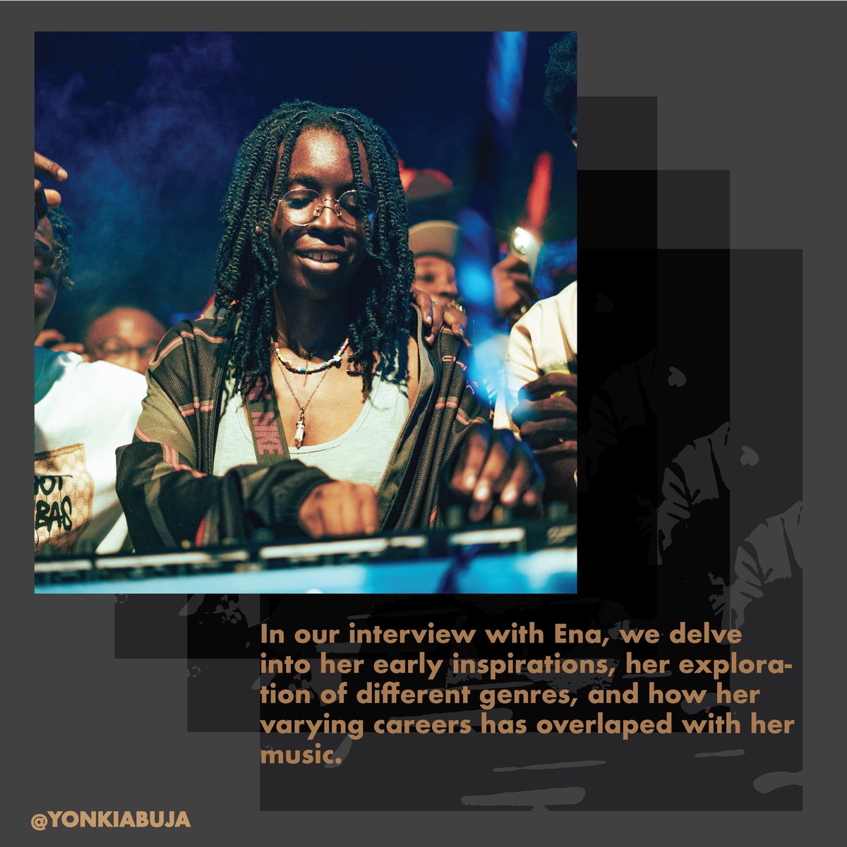 yonkiabuja's tweet photo. YONKI INTERVIEW: It’s @3n4wrld and we are just living in it! 

🔗 Link in Bio to read or listen! https://t.co/56k54sQy2s