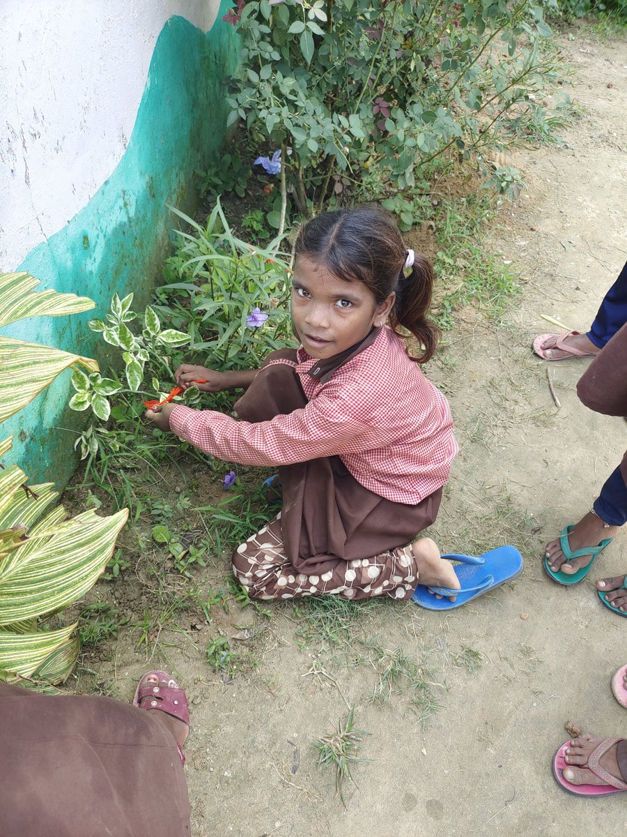 Red ribbon movement taking part student of composite Bajahi PMV CAMPIERGANJ GORAKHPUR