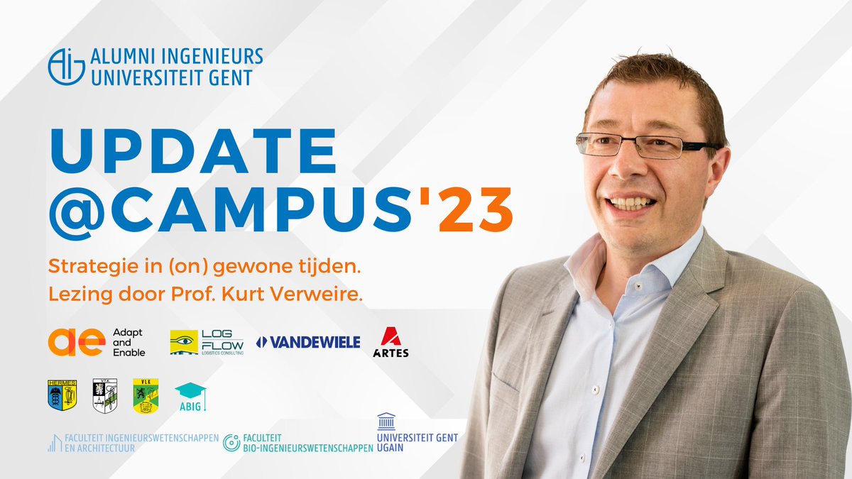 Van harte welkom op dinsdag 24 oktober! Inschrijven via aig.ugent.be