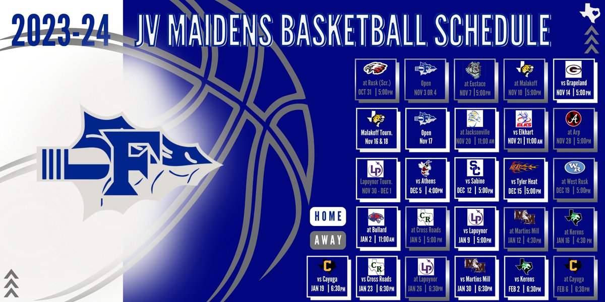 2023-2024 JV & Varsity Basketball Schedules