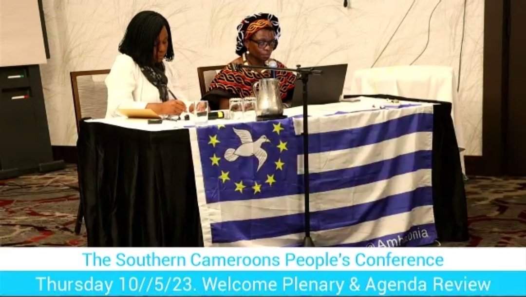 scpc2023's tweet image. THE SOUTHERN CAMEROONS PEOPLE&apos;S CONFERENCE (SCPC)
VIRTUAL ATTENDANCE INFORMATION 
LIVE 

THURSDAY, OCT 5, TO SUNDAY, OCT 8, 2023 

TO PARTICIPATE,YOU MUST: Log into Zoom with your full name To ask questions and be recognized, you must have registered at SCPconference.com