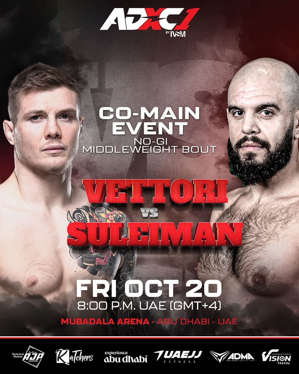 BigMarcel24's tweet photo. Marvin Vettori replacing Belal Muhammad against Tarek Suleiman on October 20th in a No-Gi 3-round grappling fight at #ADXC1 in Abu Dhabi. https://t.co/L1BmjMyYJj