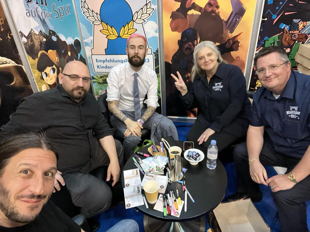 We are on <a href="/BoardGameBox/">Board Game Box</a> booth right now ! We missed <a href="/Akashinai/">Corentin Lebrat</a> thought…