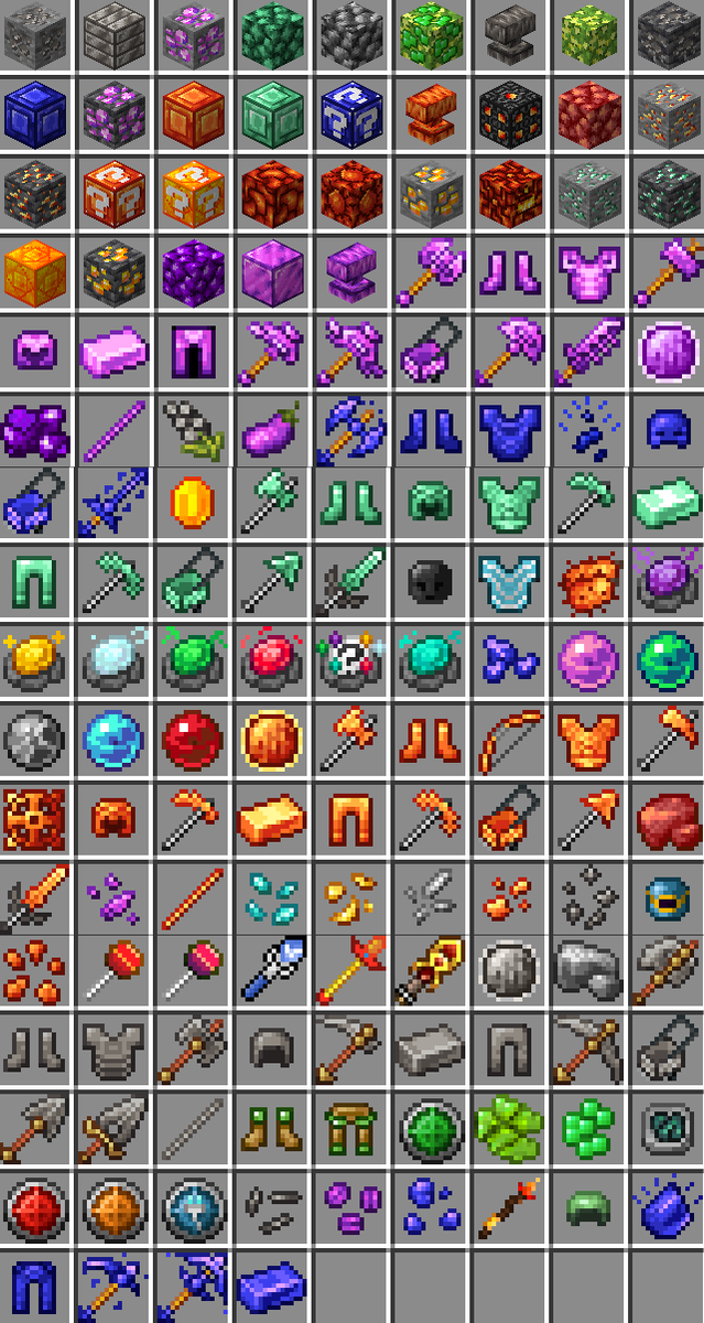 PaladiumPVP's tweet photo. À quel point attendez-vous Paladium Bedrock ?

Voici un aperçu de l'avancement des items que vous pourrez retrouver sur notre future version bedrock. ✨ https://t.co/RS77gg9gEd