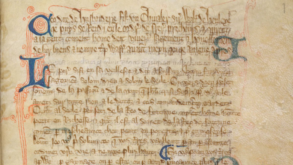 The University Library has named its 15-millionth volume. Ceo ditte de husbonderie ﬁst un chivaler sir Walter de Henleye has been added to its collections, acquired through the generosity of Library Friend Betty Jean Peters Albert. library.illinois.edu/news/universit…