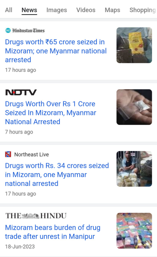 Gooner_Homer's tweet photo. 🚨🎙️100 Crores worth of Drugs caught in the Last 24 hours  in Mizoram from #ChinKukiZo community of Myanmar Nationals.

Isn't this something to Alarm the Nation ? 

Myanmar Nationals crossing over through the porous border and shifting in huge quantities of drugs daily.
Imagine the amount that has gone through undetected.

Ever since the Violence broke out in Manipur, the Drug Route has shifted toward Mizoram.

Wake up India to the menace of #ChinKukiZo's #NarcoTerrorism.

#SaveManipur #SaveIndia
@TanushreePande  @AskAnshul @MumbaichaDon @ramindesai @RajatSethi86 @DivyaSoti @KreatelyMedia @hindupost @OpIndia_com
@Tamal040 @PrinceArihan @IndiaTodayNE