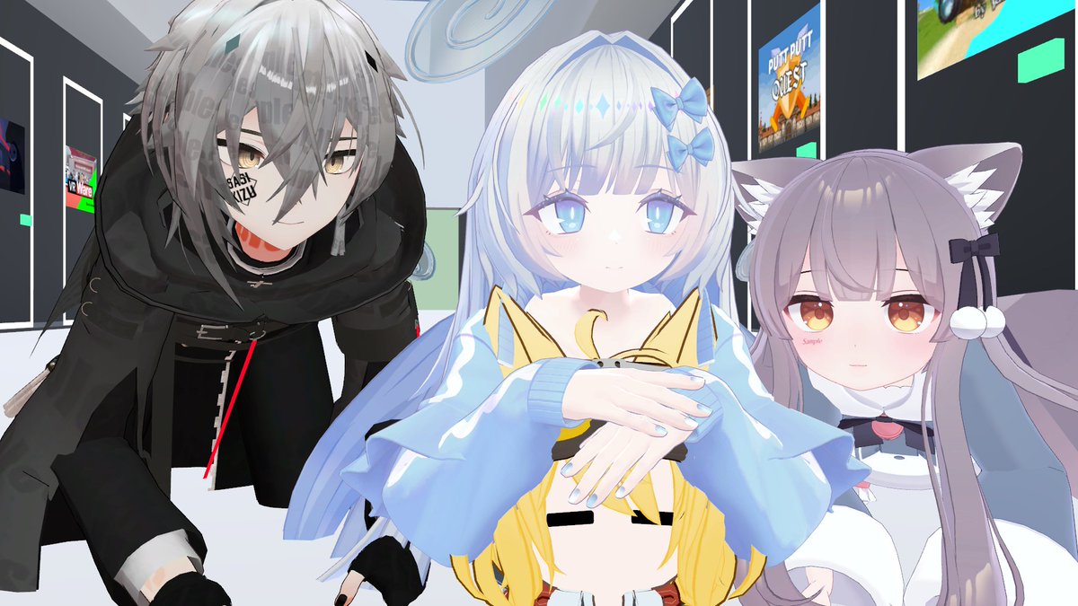 nina___puchi's tweet photo. 秘密基地VRChat部 https://t.co/hvVUbRFGLP