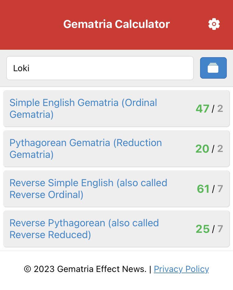 AnimusDCoder's tweet image. #Thor and #Loki are a 4-way match in #Gematria, but in different ciphers.
As you would expect based on their relationship and personalities.
Jupiter ♃ vs Mercury ☿.
If I did have doubts that English #Gematria is a thing (which I don’t), then I wouldn’t after seeing this.