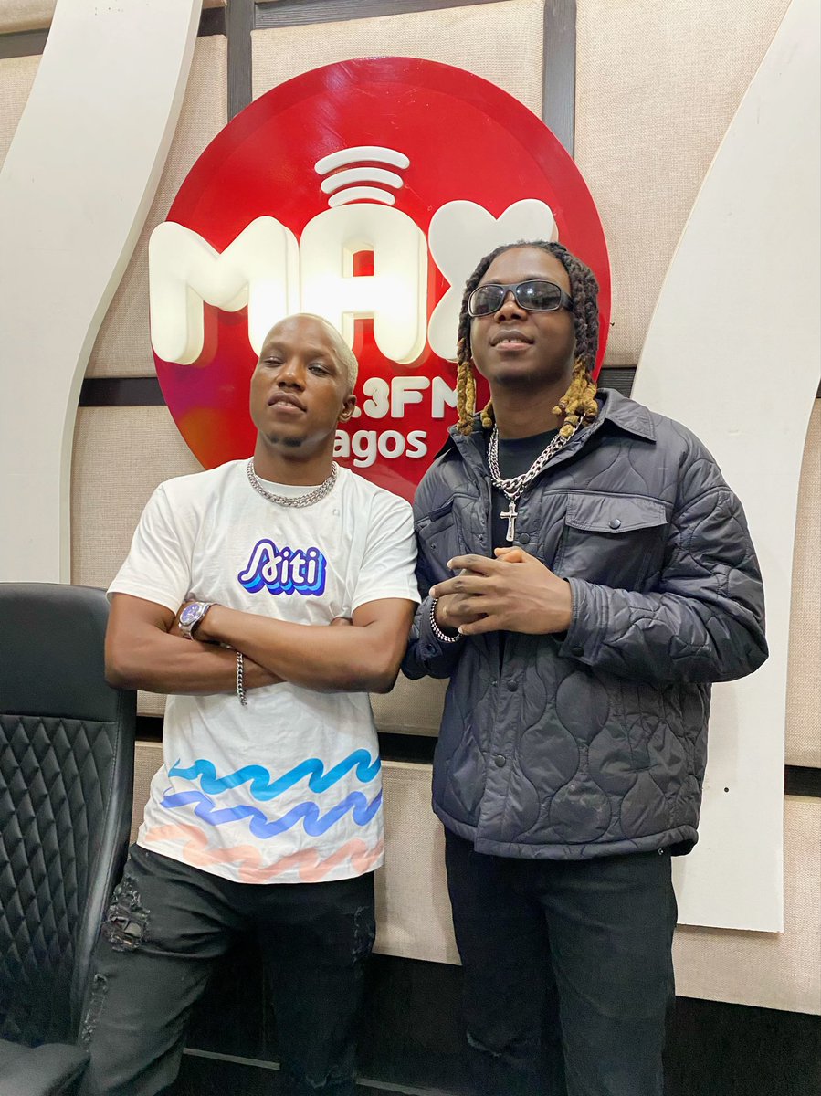 Max1023FM's tweet photo. The Oracle @Bayanni X The Magic King @iam_realskillz
.
We had an amazing time!
Full interview drops soon! Stay glued!!!
#maxfm #maxhit https://t.co/6DXsuYTOzW
