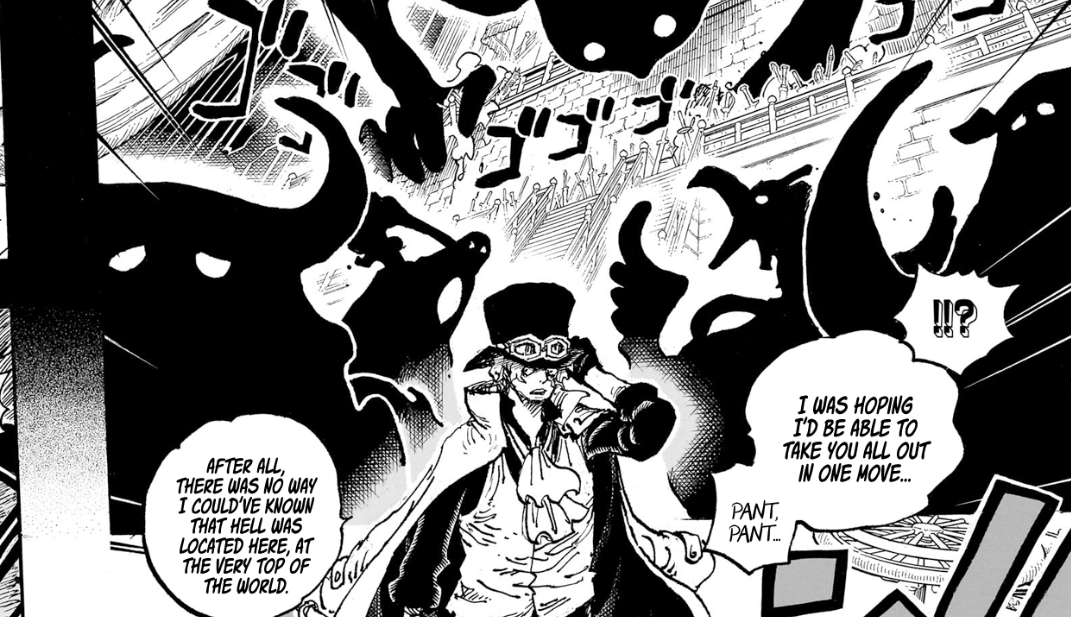 3SkullJoe's tweet photo. #ONEPIECE1094 

"I couldn't have known that Hell was located here, at the very top of the world."

"What do you say to turning the world upside down with me?!"

"Back then, God's Land was up there." https://t.co/2bh59vlrSt