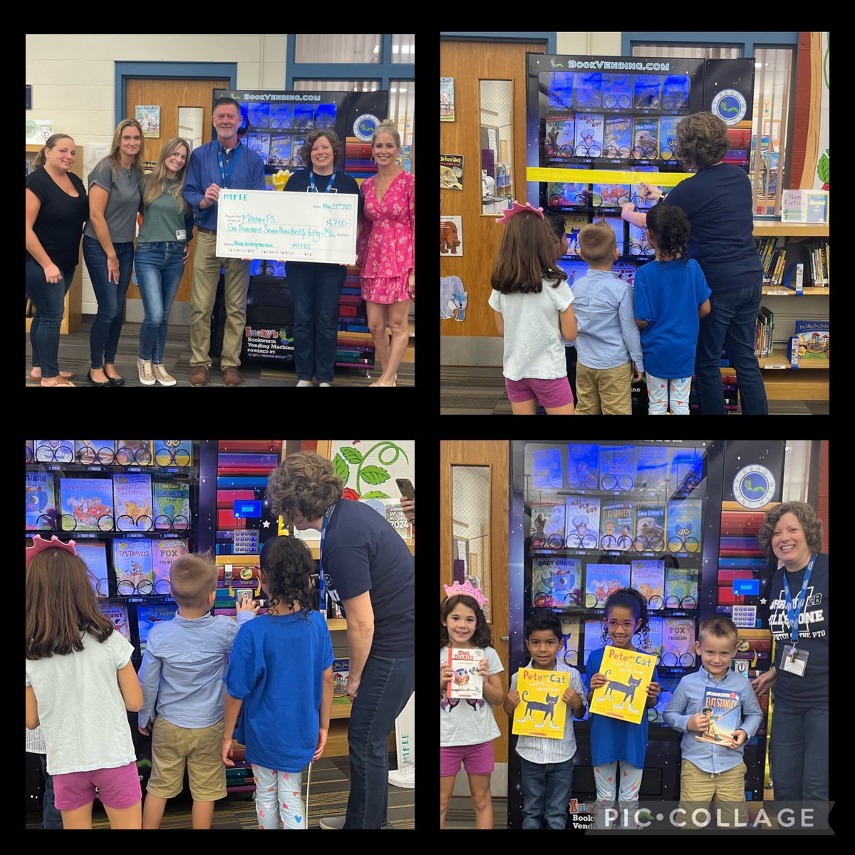 Another BIG thank you to <a href="/MTFEE3/">MTFEE</a> for the generous grant for the Inchy’s Bookworm Vending Machine for <a href="/MillstonePS/">Millstone Primary</a>! A few lucky friends from preschool-second grade were the first to get books at our ribbon-cutting ceremony! <a href="/BookVending/">Inchy The Bookworm</a> #Proud2BMillstone #MillstoneReads 🐛📚👏