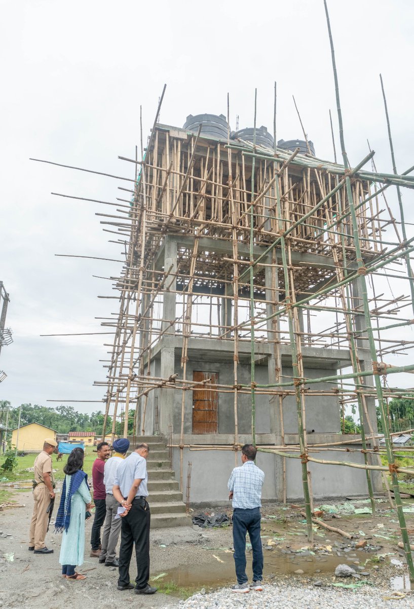 The District Commissioner, Dr. <a href="/SadnekSingh/">Sadnek Singh, IAS</a>, IAS, visited the Bellow Chuburi PWSS and No. 2 Sapkhaiti PWSS under Jal Jeevan Mission Scheme today. He was accompanied by Executive Engineer and other officials from PHE Dept. The DC issued directions for smooth and early