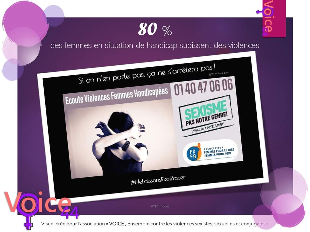YannickFerrand's tweet photo. #Handicap 
#violencesfaitesauxfemmes https://t.co/0xD0CwO4Ad
