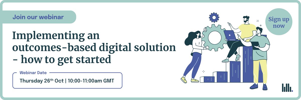 Our free webinar, “Implementing an outcomes-based digital solution - how to get started” will explore top tips on how to overcome barriers that may slow down or obstruct a successful digital solution implementation 💻
October 26th, 10-11am
Sign up here:
us06web.zoom.us/webinar/regist…