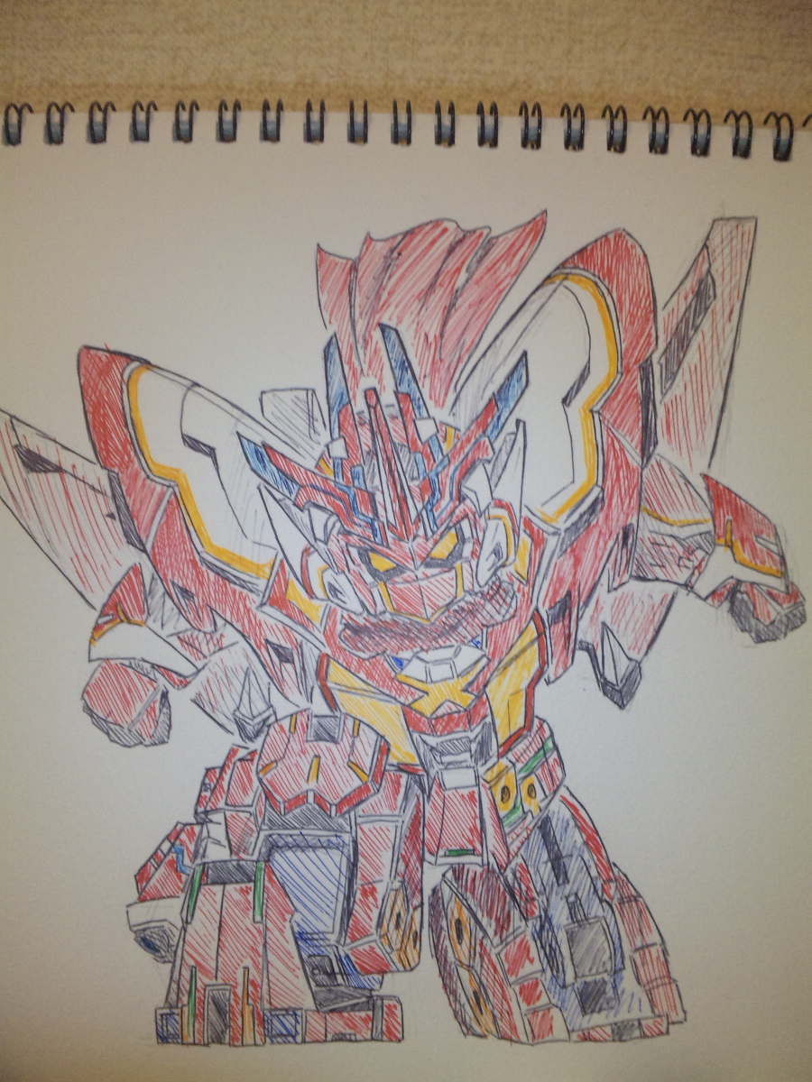 「懐かしきアナログ時代のイラストまだカラーボールペンで落書きしてた時で、こちらはP」|ブシ仮面ダーエボルトのイラスト