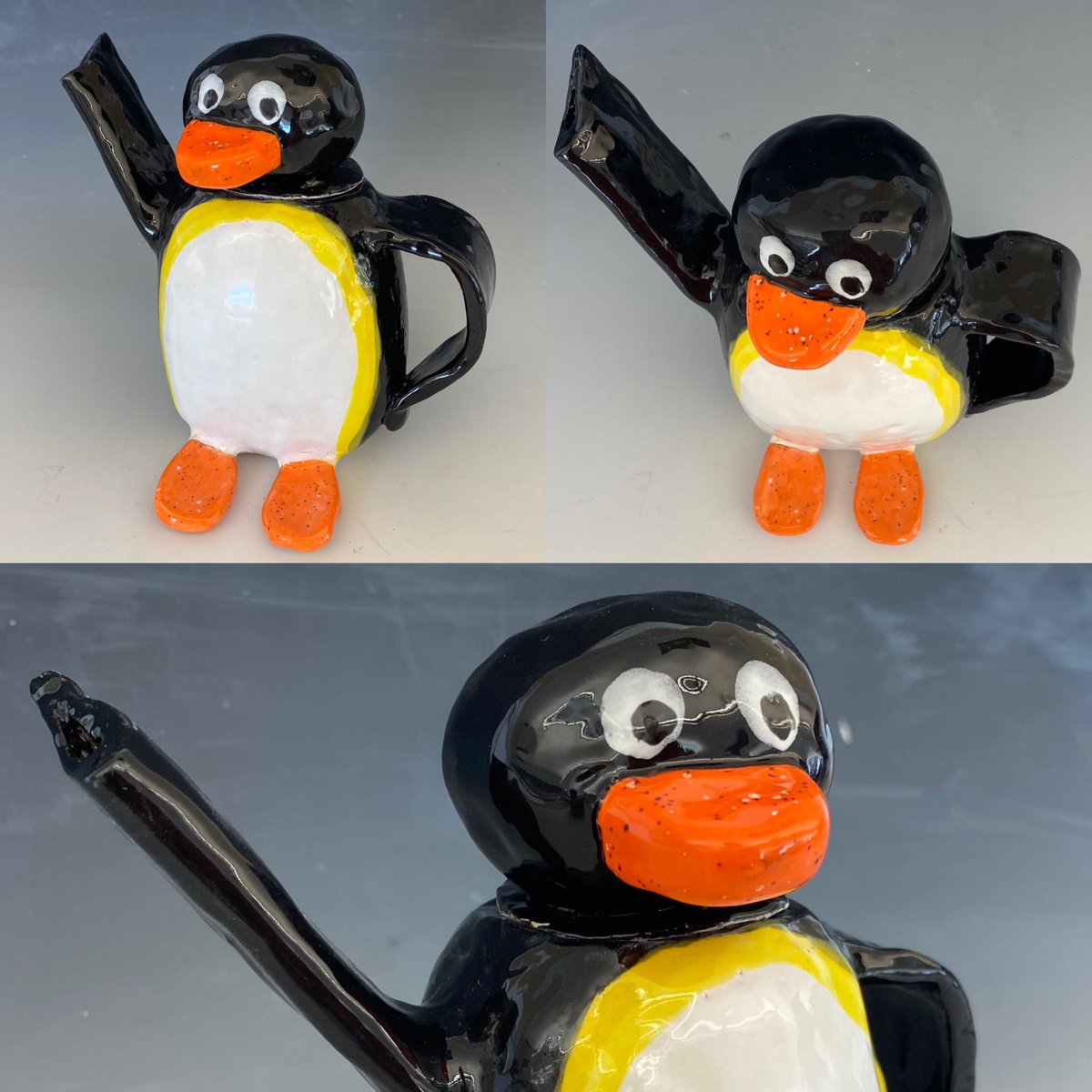 3d_mhs's tweet image. Every year the animal teapot project makes me so happy. The level of success across the board is so high! I can’t wait to see more finished! 
#ceramics #teapots #ceramics1 #pinchpots