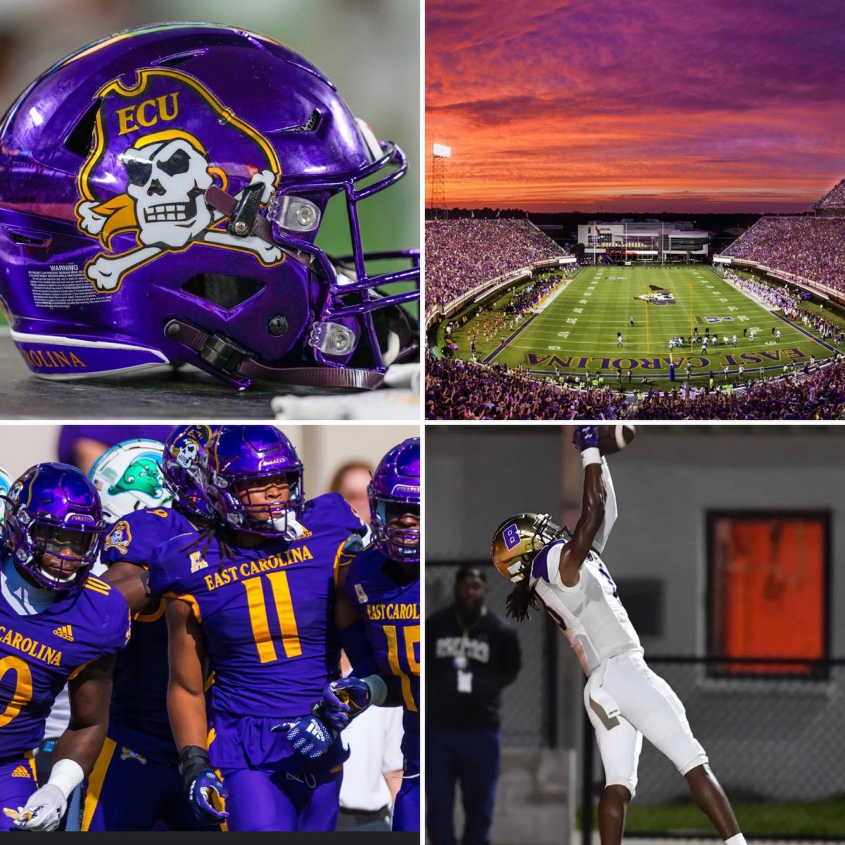 Extremely Blessed to receive my first offer from East carolina university💜💛 <a href="/CoachLittles/">Coach Littles</a> <a href="/coachdt1304/">#Darewood</a> <a href="/Dyrell_Roberts/">Dyrell Roberts Sr.</a> <a href="/ECUPiratesFB/">ECU Football</a>