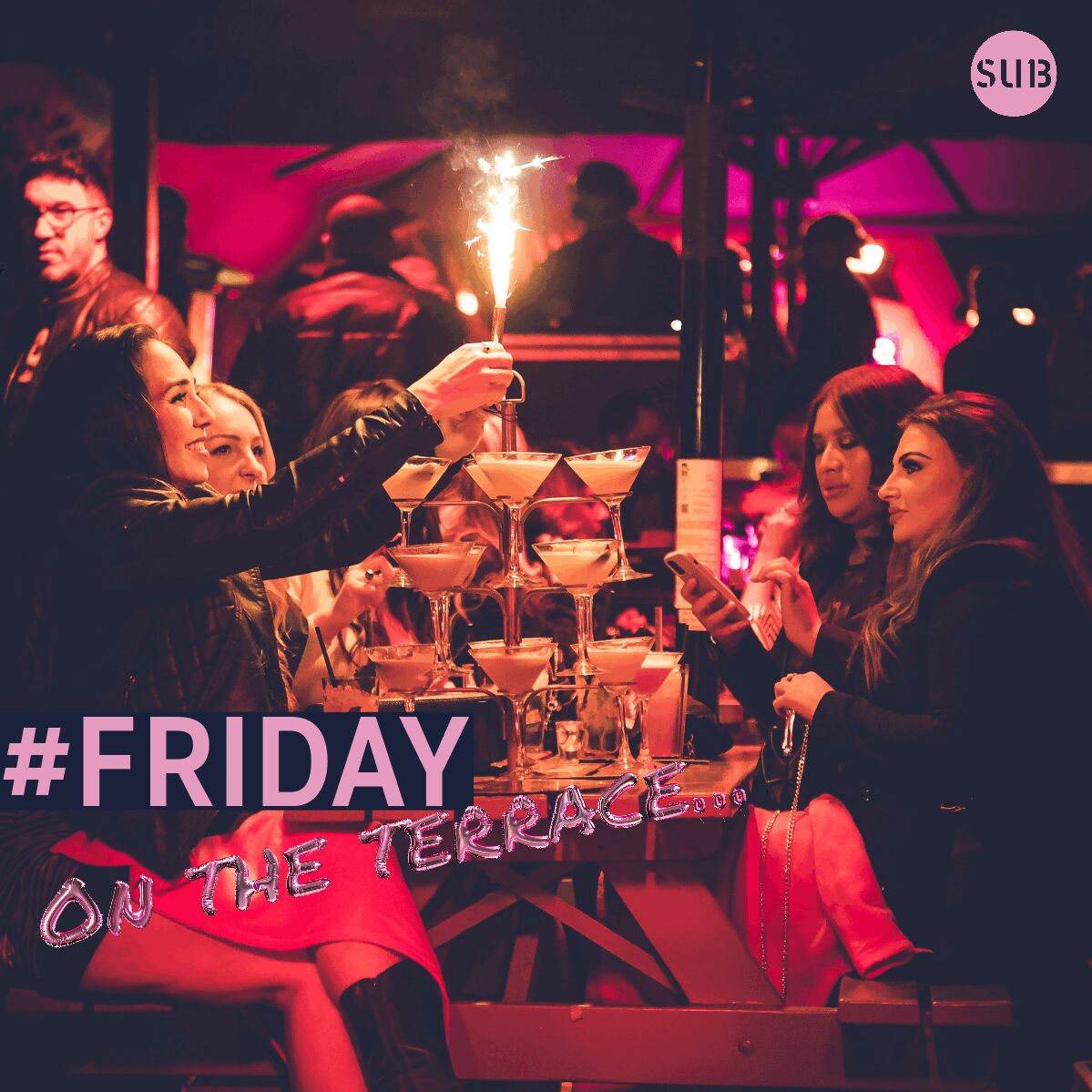 Kick start your weekend on our terrace this #Friday 🎉

With martini trees 🍸 shisha 🔥 and 2for1 cocktails 🍹 all night long...