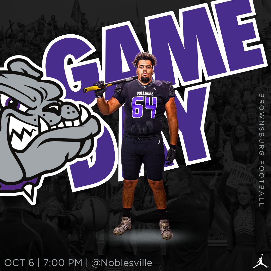 It's Game Day !!!
🏈» <a href="/BHSdogsfootball/">BHS Football</a> 
🆚» <a href="/MillerNationAD/">The Noblesville Millers</a> 
📍» Noblesville
🕖» 7:00 PM 
🎟️» shorturl.at/qO014

#Bulldogtough x #Bulldogstrong
