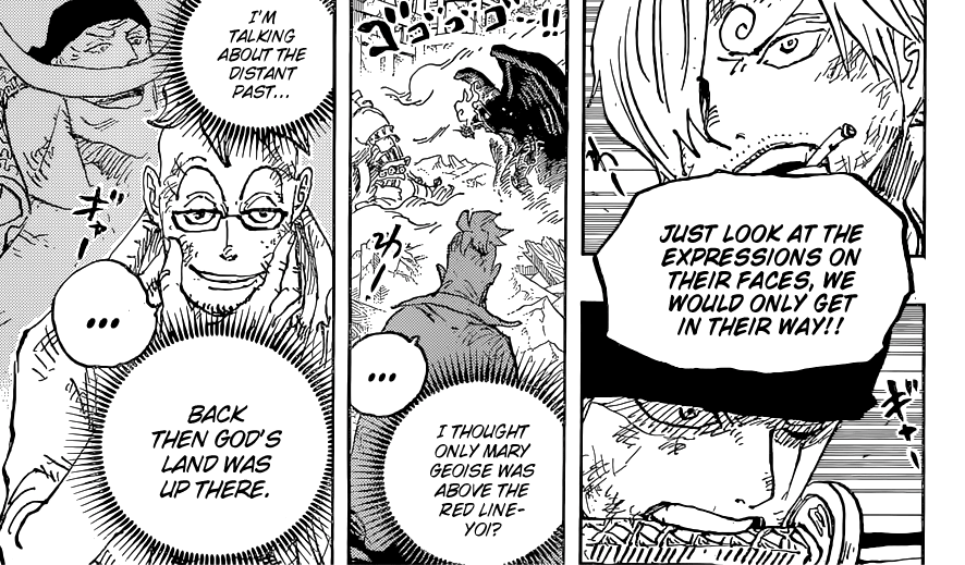 3SkullJoe's tweet photo. #ONEPIECE1094 

"I couldn't have known that Hell was located here, at the very top of the world."

"What do you say to turning the world upside down with me?!"

"Back then, God's Land was up there." https://t.co/2bh59vlrSt