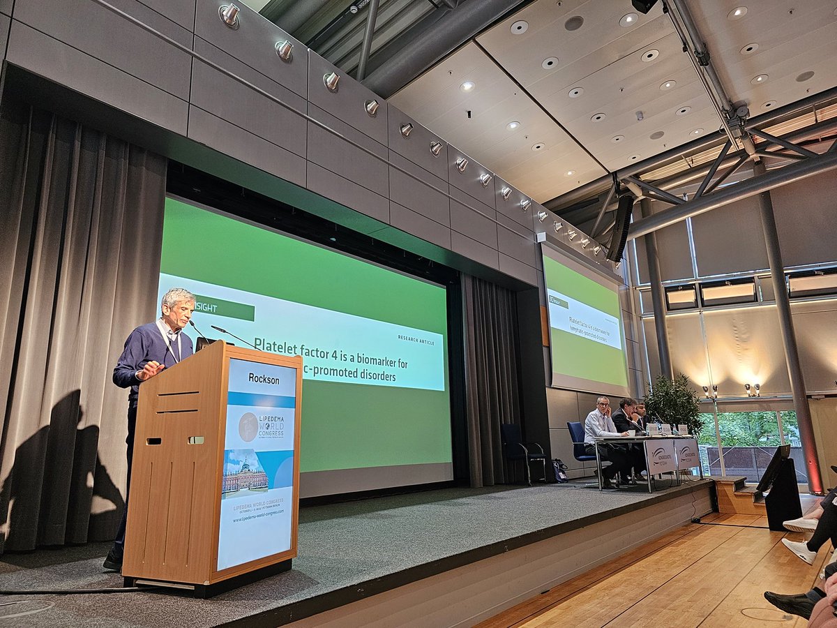 KateFrstr's tweet image. Always inspiring to hear Stanley Rockson talking about PF1 as a biomarker for the implications for #lipedema.
#LipedemaWorldCongress2023 #LipedemaWorldCongress