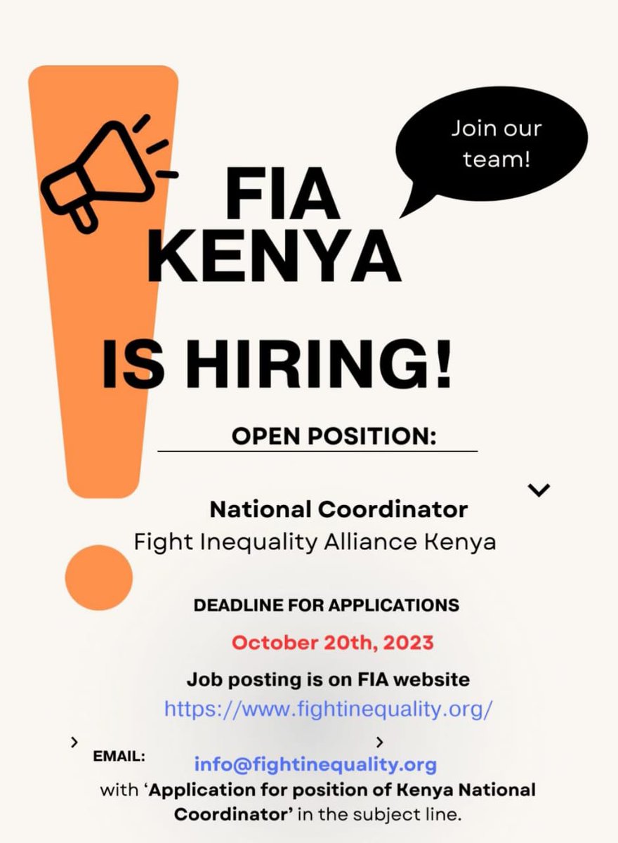 WE ARE HIRING!  fightinequality.org/jobs/national-…