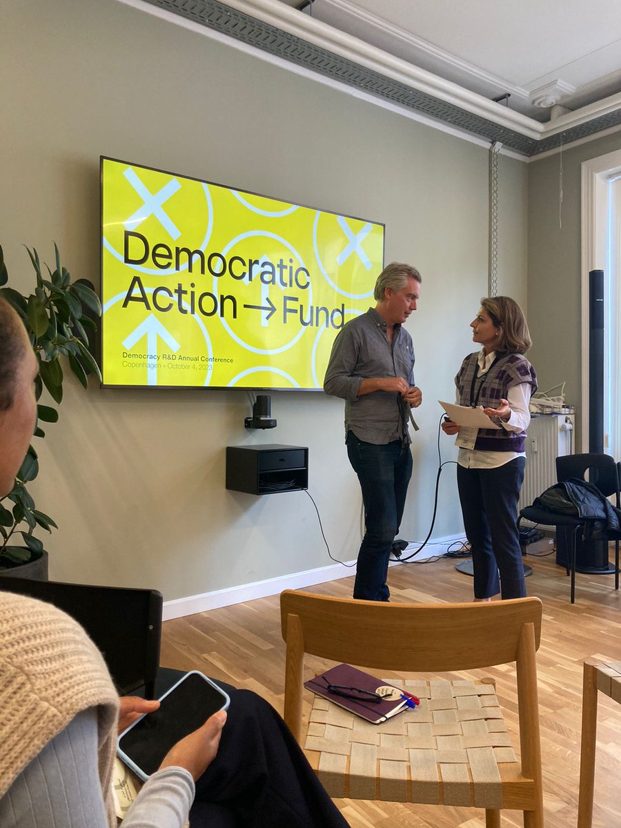 ollinorg's tweet photo. Esta semana @karla_lunah y Patricia estuvieron presentes en la 3ra conferencia anual de Democracy R&D #DRDConference23 en Copenhague 🇩🇰
Se reunieron organizaciones de todo el mundo 🌍 para dar un nuevo impulso a la democracia @wedodemocracy @david_schecter @zakiae @JohanGalster https://t.co/0hfwBVpDOp