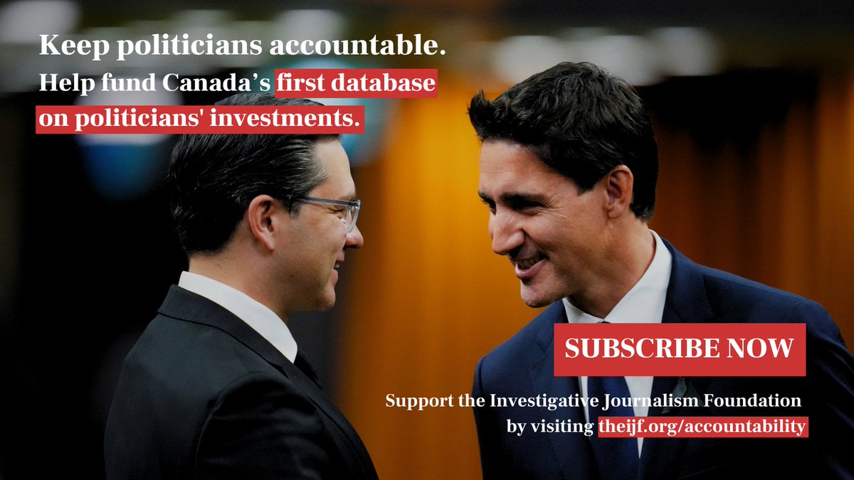ZaneSchwartz's tweet photo. We at @IJFMedia are building Canada's first database tracking politician's financial assets, and we need your help!

We're making a public dataset of the stocks, bonds and real estate portfolios of every Member of Parliament, MPP and MLA nationwide. https://t.co/tjAXtbeJqk