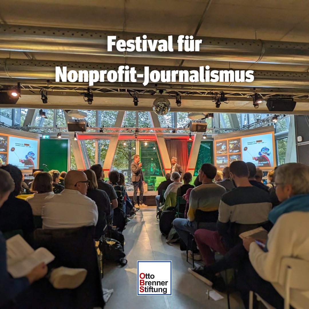 Ein Fest für #Journalismus mit #Gemeinsinn:
In Berlin startet das 1. Festival für #Nonprofit-Journalismus. Auf Einladung von @Vocer kommt eine große Runde von Journalist*innen zusammen. Wir unterstützen die Veranstaltung und freuen uns, unsere jüngste Studie vorstellen zu können!