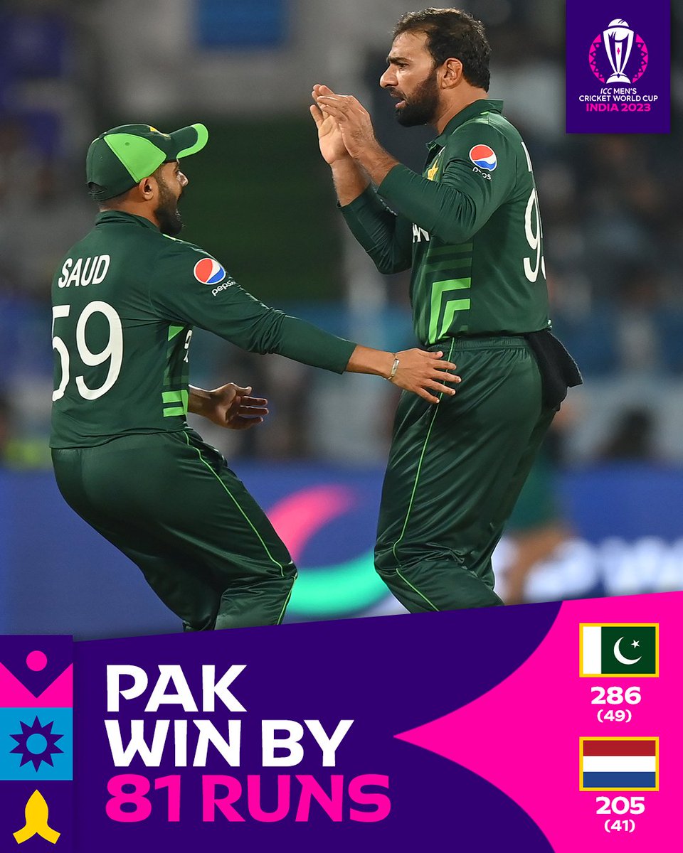 A clinical display with the ball helped Pakistan to a big win against Netherlands in their opening #CWC23 encounter 👊

#PAKvNED 📝: bit.ly/3F2RdaC