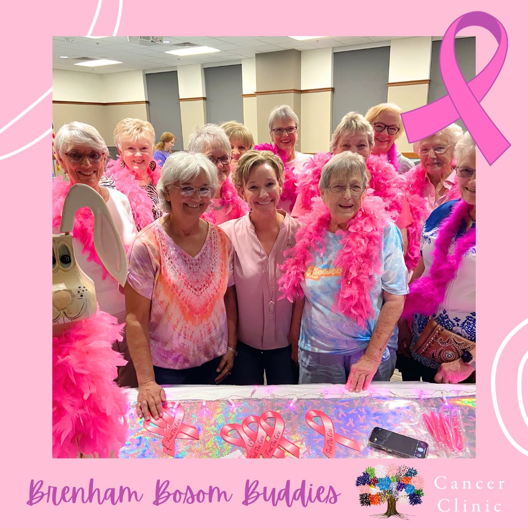 CancerClinicBCS's tweet photo. Dr. Fleener was guest speaker at Brenham Bosom Buddies breast cancer support group in yesterday evening.  These inspirational women have created a haven of love and support for their community that is truly to be admired. Thank you Bosom Buddies, we love all you do!🙏❤ https://t.co/KG8YX1sEiZ
