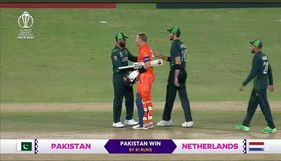 First Upset of this World Cup 🔥 !! 
Minnow Pakistan beats Netherlands by 81 Runs !! 
What a start to their campaign !! 
.
.
#PAKvsNED #NEDvPAK #WorldCup2023 #AsianGames #CWC23 #BabarAzam #CricketWorldCup2023 #Abhiya #AsianGames2023