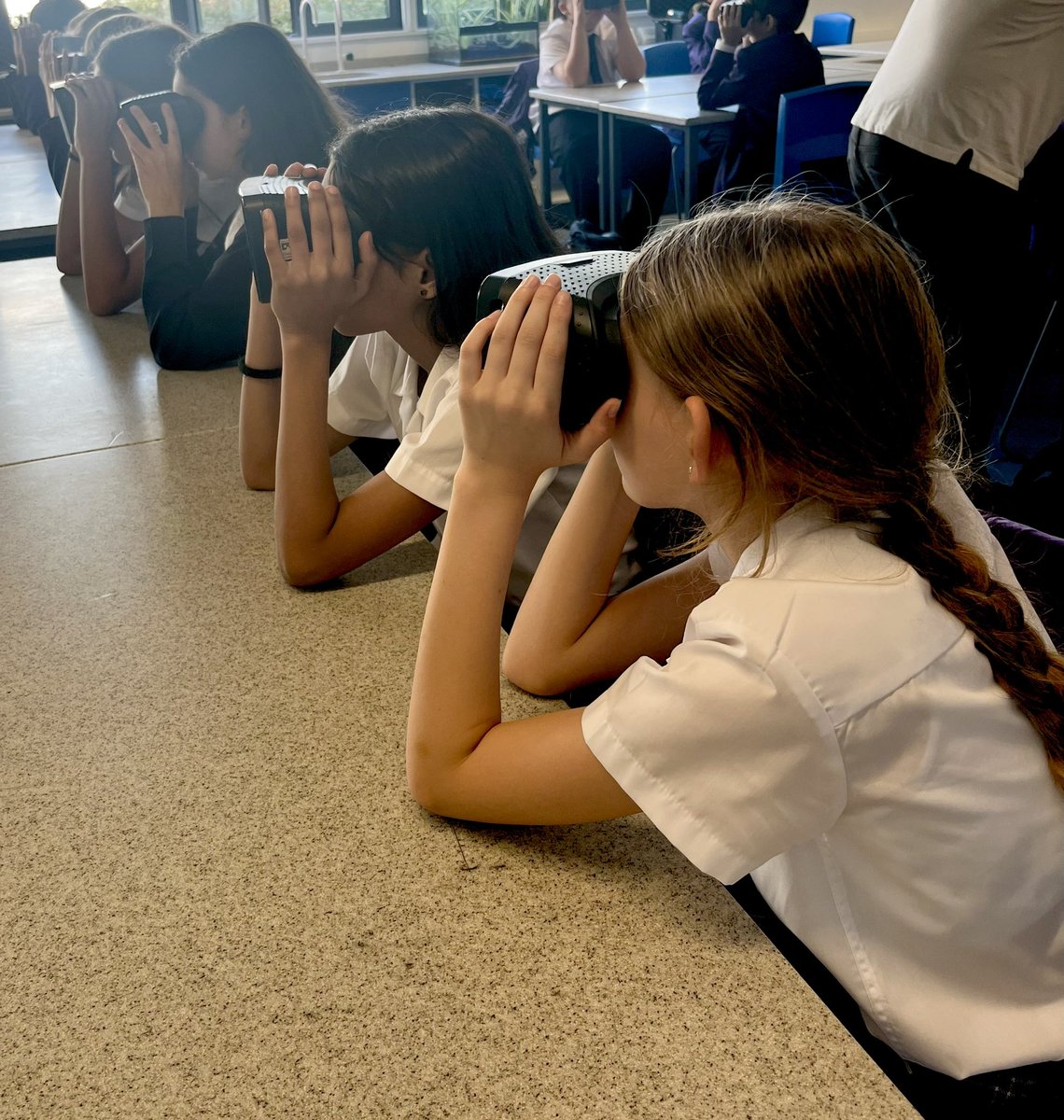 OrielHighSchool's tweet photo. Thanks to @educationgroup for sending our Y7s into outer space with brilliant Virtual Reality Space workshops. Our students blasted off, piloting their spaceships around planets & moons, learning about the solar system. It was great fun! ππͺπ«π #OrielScience #VR #SpaceScience https://t.co/3ldthl5ZAy
