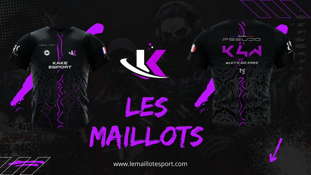 🎉| ANNONCE

Nous sommes ravis de vous annonçer nos maillots pour la saison 2024!
En collaboration avec :
<a href="/studioaq_/">It's aq. ✨</a>  &amp; <a href="/LeMaillotEsport/">Le Maillot Esport 👕</a>

Vous pouvez dès à présent vous le procurez sur: lemaillotesport.com/produit/maillo… 

Merci à ceux qui passeront commande avec le code : K4WIN ← -5%