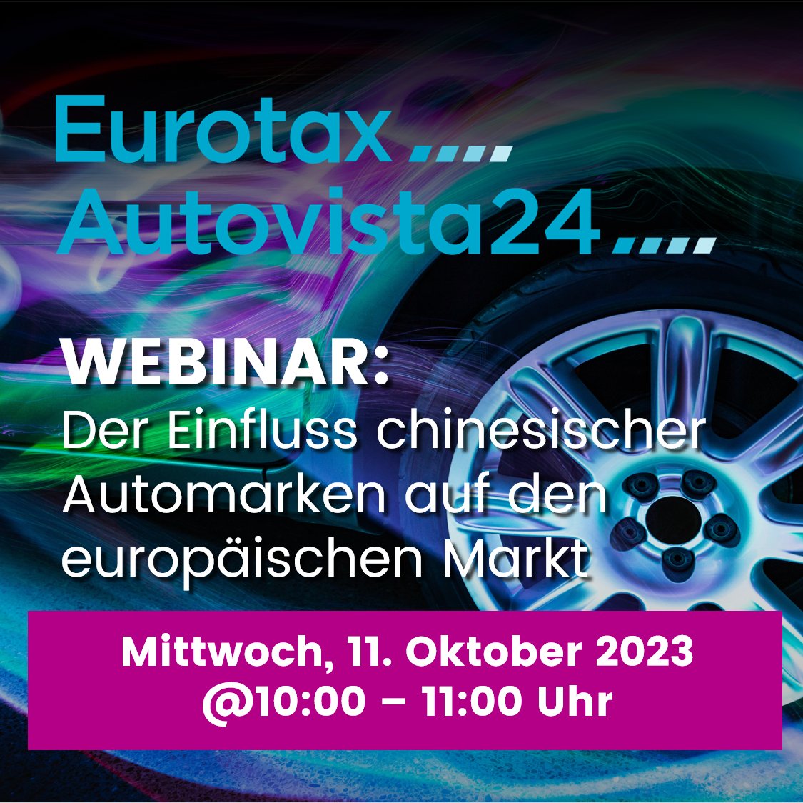 Was bedeutet der Vormarsch chinesischer #Automarken für den europäischen #Automobilmarkt?

📣Verpassen Sie nicht unser #WEBINAR.

Wir informieren über den Schweizer Automobilmarkt &amp; den zunehmenden Einfluss chinesischer Hersteller.

✅HIER ANMELDEN: ow.ly/l3bz50PTOFW