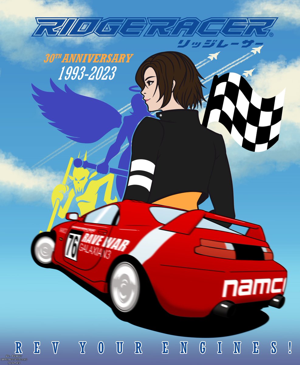 HAPPY 30th ANNIVERSARY RIDGE RACER!
#RidgeRacer #BandaiNamco #RidgeRacer30thAnniversary