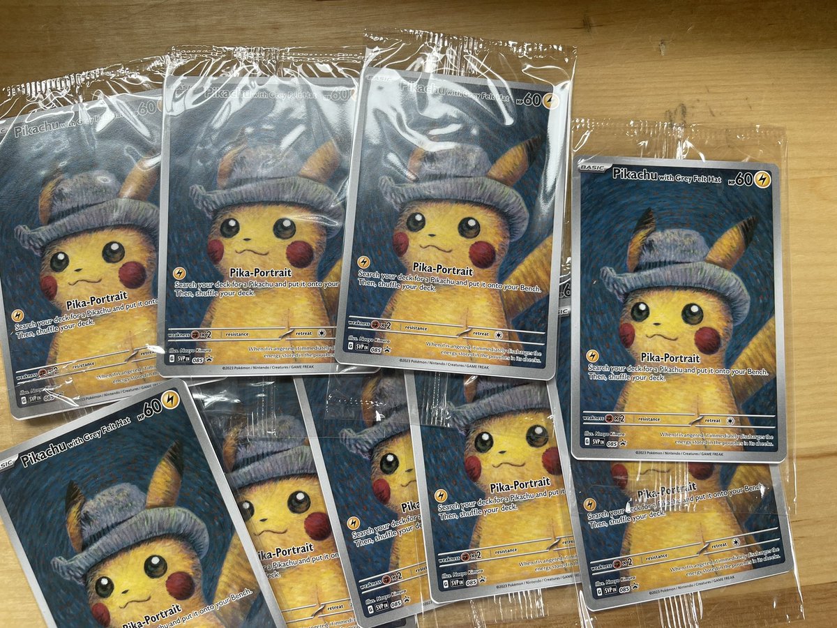 VinchTheGrinch's tweet image. ⚡️⚡️ Giveaway ⚡️⚡️

Several of you were interested in these Pikachu x Van Gogh cards that my community bought 😎 

Giving 1 away ✅

Like 👍 
Retweet 👍
Follow @GFNF__ 👍

Will select winner next Tuesday 💥