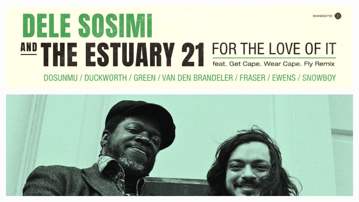 New @delesosimi &amp; The Estuary 21 single For The Love Of It out today #BandcampFriday 
Check it out: delesosimi.bandcamp.com/album/for-the-… 
or via <a href="/kudosrecords/">Kudos Records</a>  our distributor - kud.li/wahdig171d
#newsingle #soul #jazz #afrobeat #dnb #drumandbass #jungle #remix #music #love #life