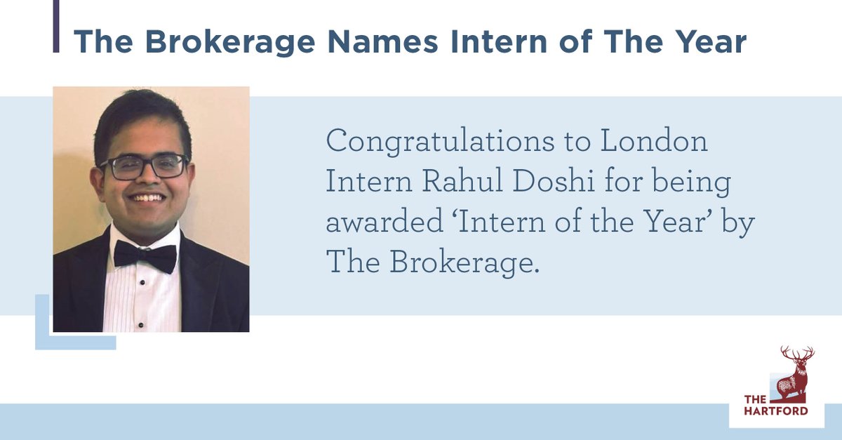 Congratulations to our Summer Intern Rahul Doshi for his recent award as 'Intern of the Year' by @the_brokerage. We were grateful to have you spend your summer with the CPRI Underwriting team in our London office. Read more here: ms.spr.ly/60179qR6R