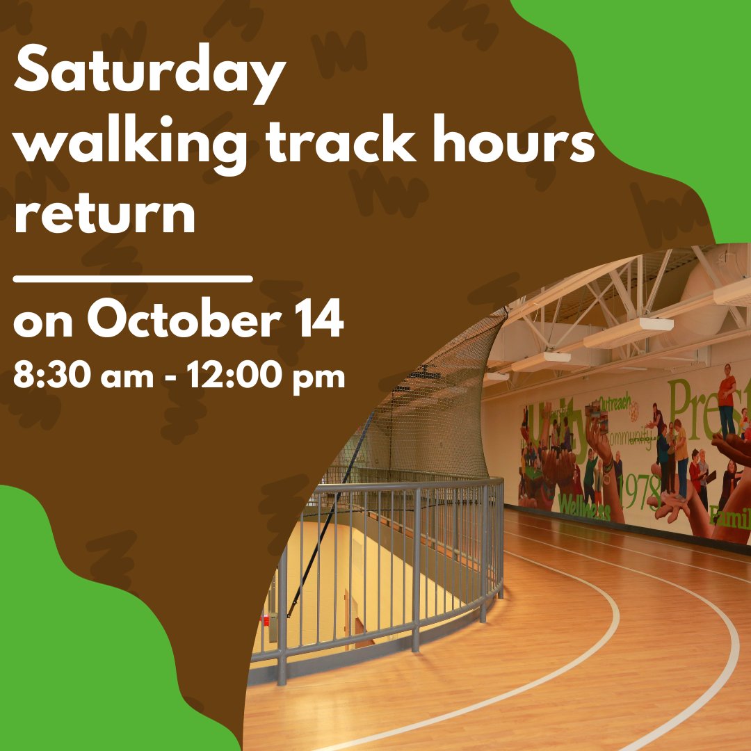 As the Fall weather is here and Winter approaches, we are happy to open the Langs indoor walking track on Saturday mornings so community members can move their bodies! Check out langs.org for more information, or stop by on Saturdays starting October 14, 2023.