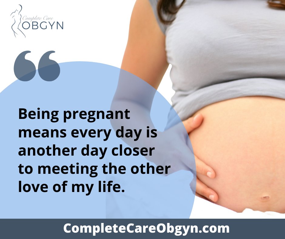 Each passing day brings me one step closer to meeting the other love of my life. It's a miraculous adventure filled with anticipation, joy, and wonder. 

Visit our website completecareobgyn.com to learn more.

#gynecology #compassionatehealthcare