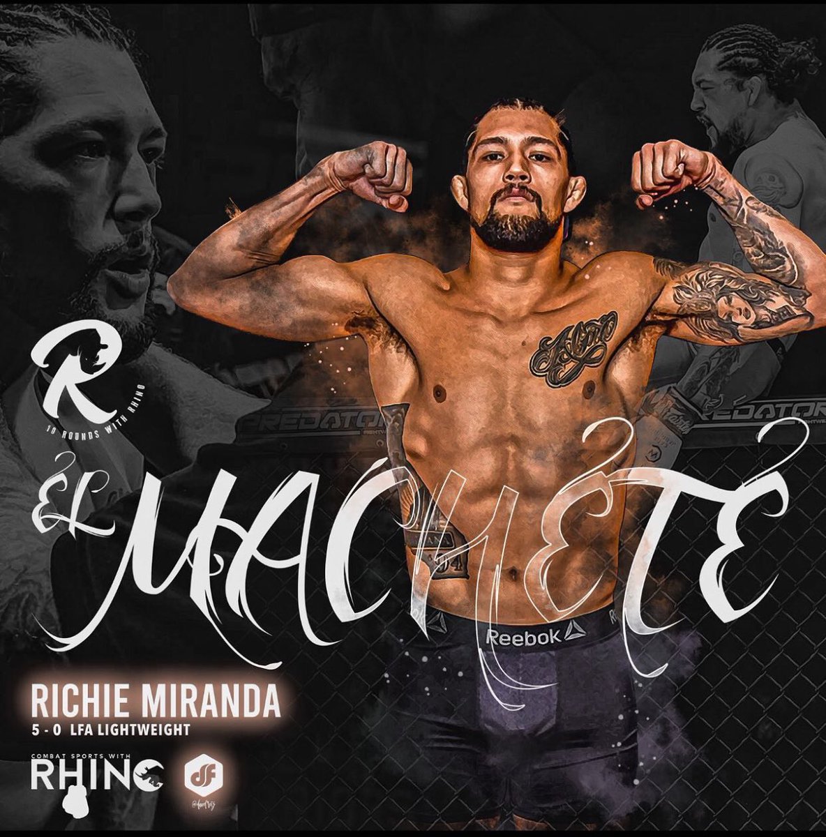ComSportswRhino's tweet photo. Two of our #RhinoGang Broski’s are going into battle at #LFA169 tonight! Best of skill to @lildragonmma & @el_machete714 LFG!!! Art by @davefretz and @JayMMA4 🔥🔥 @LFAfighting #MMATwitter #MMA #CSWR 🦏 https://t.co/iUTVpJ7gkf
