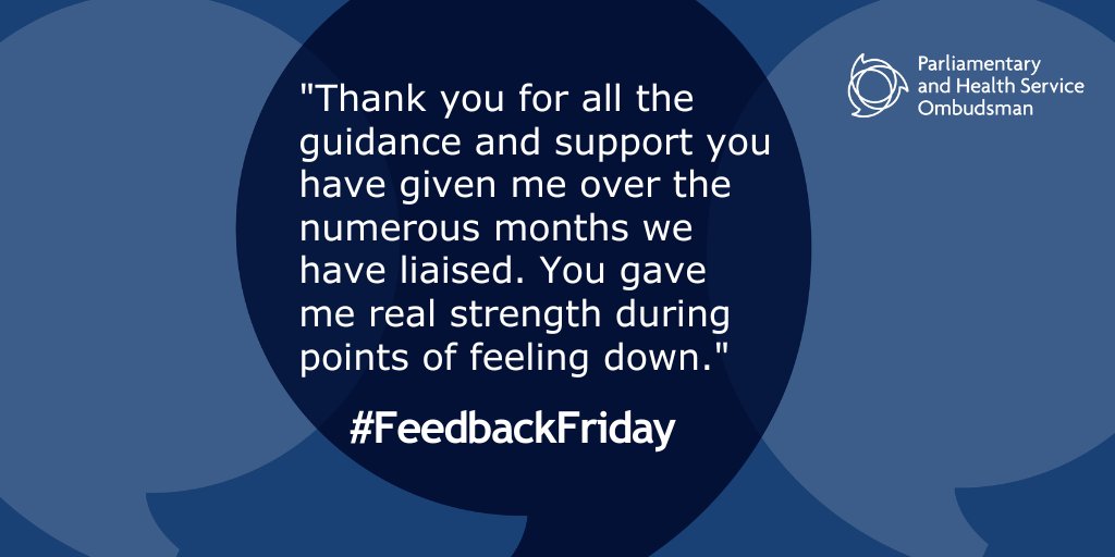 #Complaints can make a difference. We want to help people complain if they are unhappy about government or health services – particularly people who are less likely to complain or may not be aware they can.   Our website has tips to help: ow.ly/xl4Z50JRgux #FeedbackFriday