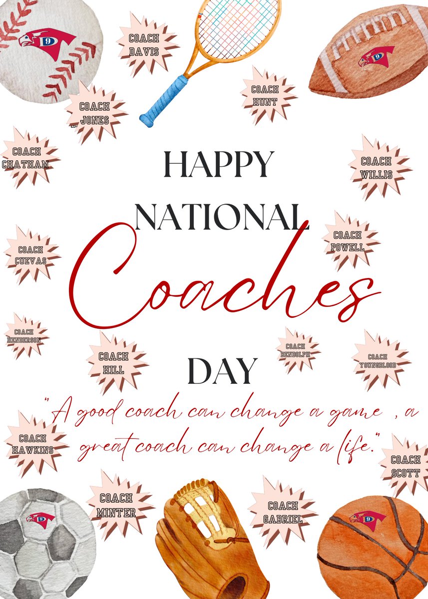Thank you for ALL that you do! #NationalCoachesDay
