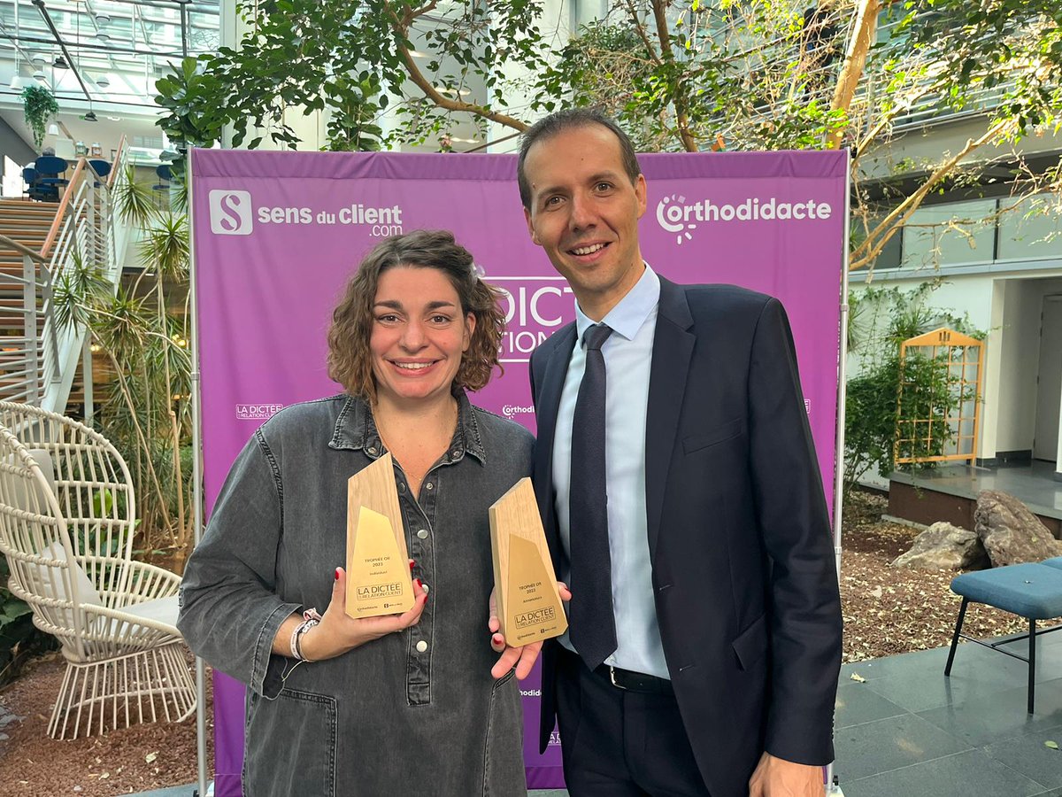 Défi relevé ! En cette semaine de la relation client, Best Western France remporte le Trophée d'or dans la catégorie annonceur de la Dictée de la relation client 2023. Bravo à toute notre équipe et aux autres participants. Merci <a href="/Orthodidacte/">Orthodidacte</a> #relationclient #satisfactionclient