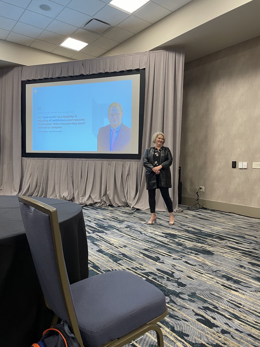 BANKSOCIALio's tweet photo. It was a fantastic start to the @CUNA Technology Council Conference and a day filled with valuable networking.
@PresidentHODL & @Trekkie_Becky presented on #OpenBanking and its opportunities for #CreditUnions to step into the Evolution of Finance.
#CUNATECH #BankSocial https://t.co/oAHBDnWbTf