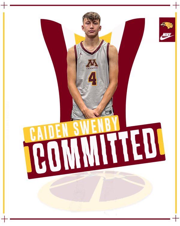 Caiden (@caidenswenby) on Twitter photo I am super excited to announce that I have committed to play basketball at UMC! Thank you to all my family and coaches that have helped me get here! Super excited to be part of a new family! Go Eagles 🦅! <a href="/Bryan_Beamish/">Bryan Beamish</a> <a href="/CoachLubke/">Tim Lubke</a> @joelh1029 <a href="/GoldenEaglesMBB/">MN Crookston MBB</a> I am super excited to announce that I have committed to play basketball at UMC! Thank you to all my family and coaches that have helped me get here! Super excited to be part of a new family! Go Eagles 🦅! <a href="/Bryan_Beamish/">Bryan Beamish</a> <a href="/CoachLubke/">Tim Lubke</a> @joelh1029 <a href="/GoldenEaglesMBB/">MN Crookston MBB</a>