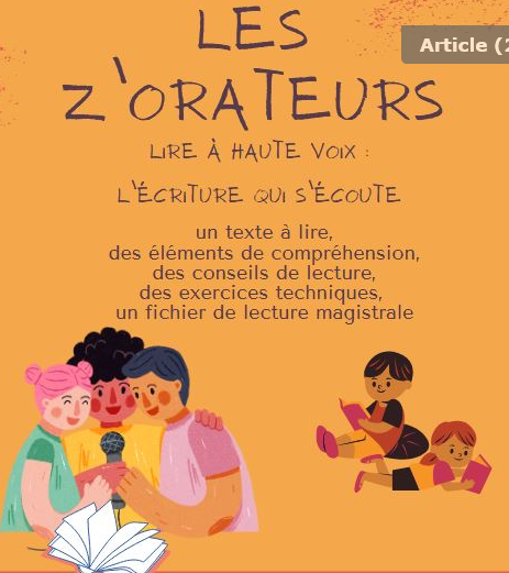 Faire progresser les élèves en lecture expressive à voix haute avec le projet "Les Z'orateurs". Enseignants de cycle 2 de la Vienne, pensez à vous inscrire pour recevoir les six numéros de l'année ▶️les-zorateurs.limesurvey.net/288463?lang=fr
+ infos : ww2.ac-poitiers.fr/dsden86-pedago…